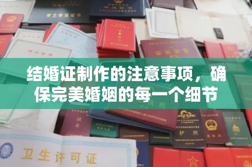 竹北结婚证制作的注意事项，确保完美婚姻的每一个细节