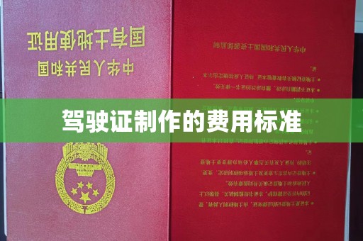 竹北驾驶证制作的费用标准