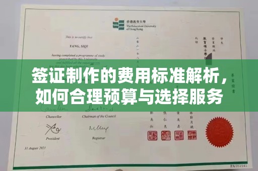 竹北签证制作的费用标准解析，如何合理预算与选择服务