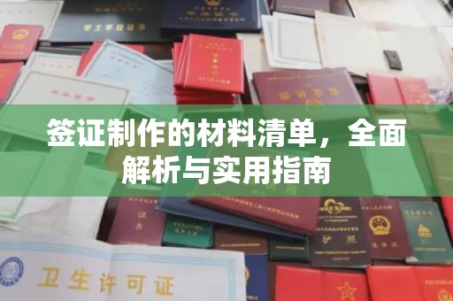 竹北签证制作的材料清单，全面解析与实用指南