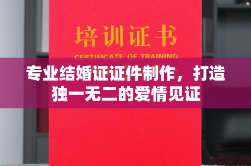 竹北专业结婚证证件制作，打造独一无二的爱情见证