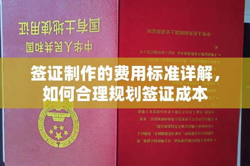 竹北签证制作的费用标准详解，如何合理规划签证成本